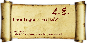 Laurinyecz Enikő névjegykártya