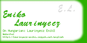 eniko laurinyecz business card